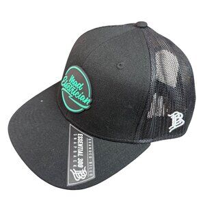 Branded Bills Black Cotton/Polyester Snapback Hat Mad Electrician Adjustable